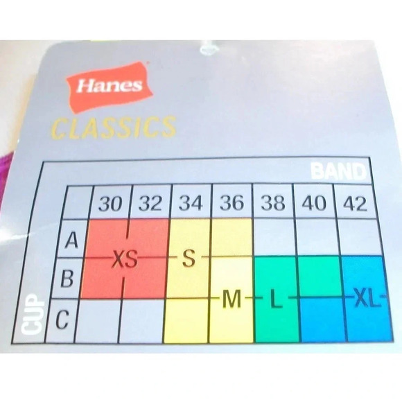 XL X-LARGE Hanes HC81 Comfort Flex Fit WireFree Bra Black NWT - Picture 4 of 4